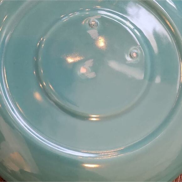Jaska of California‎ Cascade Ware Blue with Brown Drip Vintage 6 Teacups Saucers - Picture 10 of 13